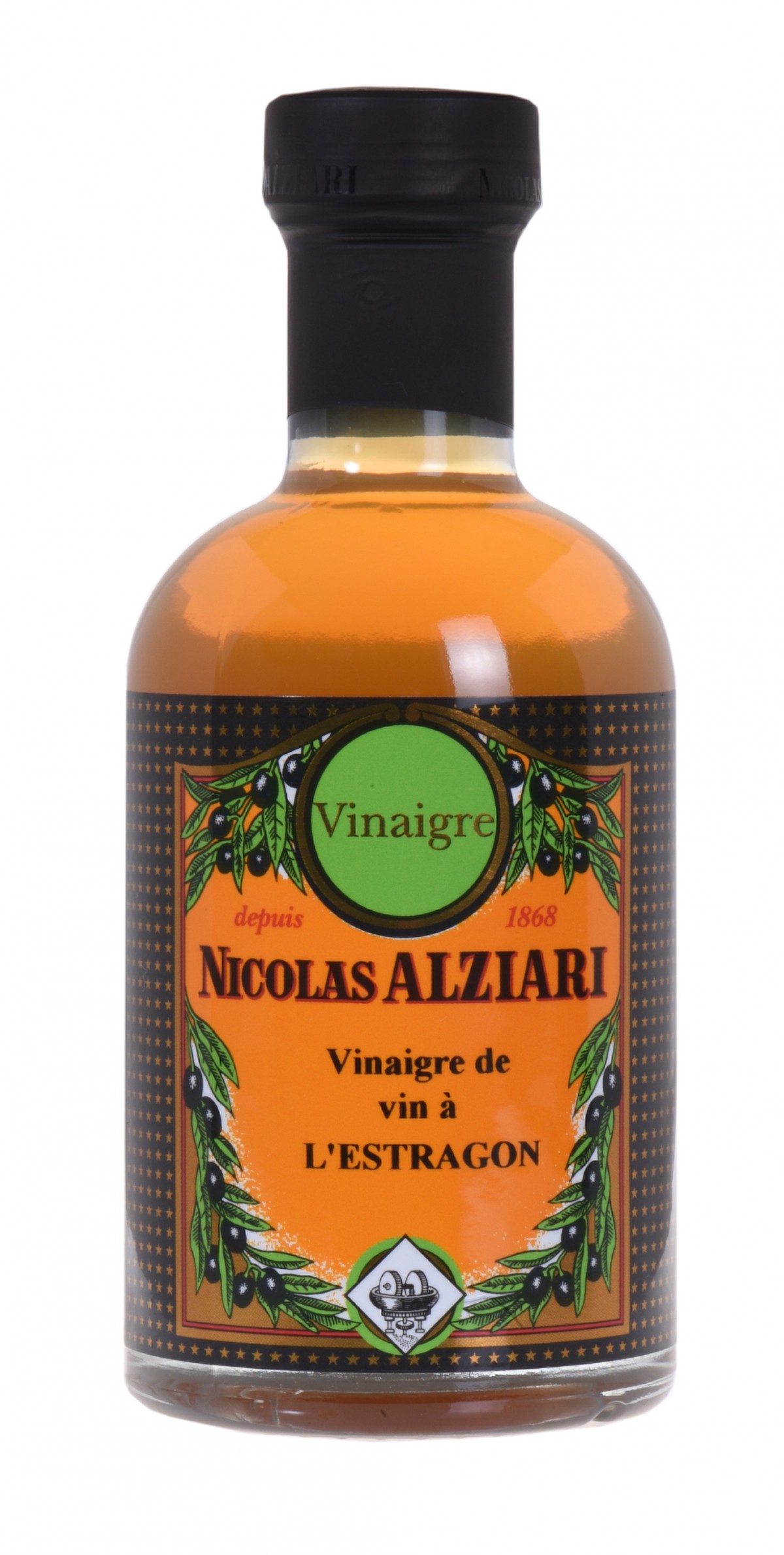 Vinaigre de vin blanc à l'estragon épicerie fine vinaigre