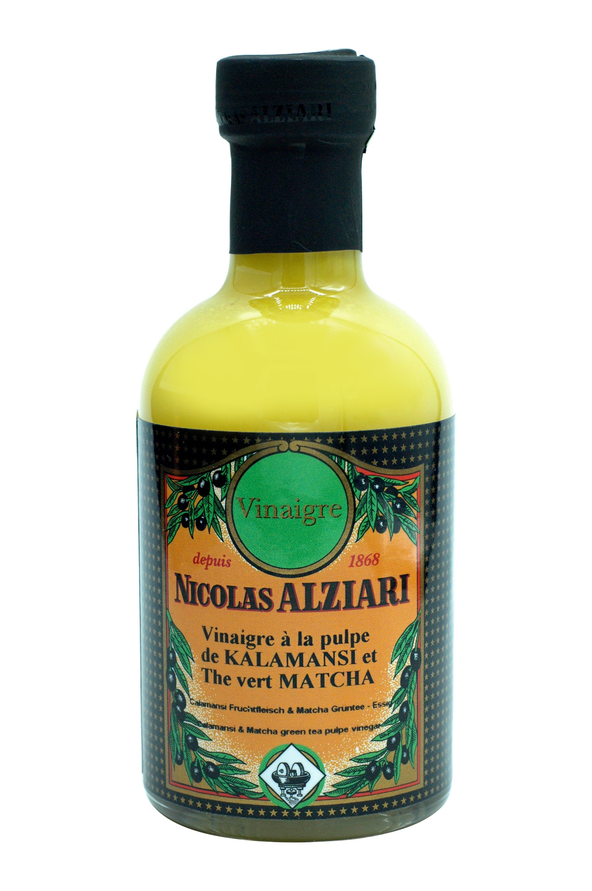 200 ml bottle Calamansi & Matcha green tea pulpe vinegar