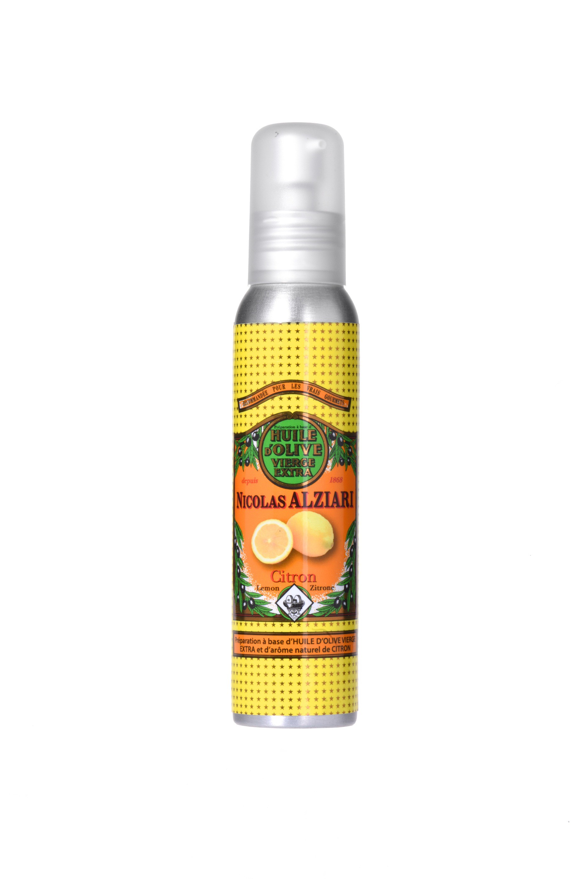 LEMON - Food preparation based on olive oil and natural aroma of LEMON 100 ML (pump)