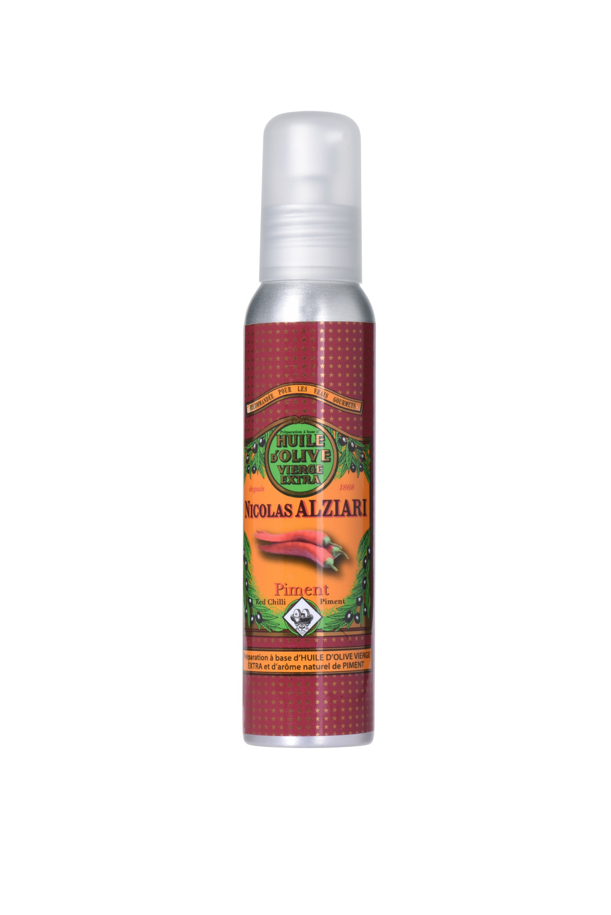 CHILI PEPPER - Food preparation based on olive oil and natural aroma of CHILI PEPPER 100ML (pump)