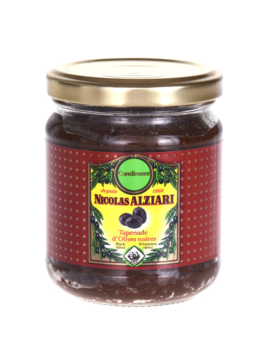 Tapenade of black olives 180 gr