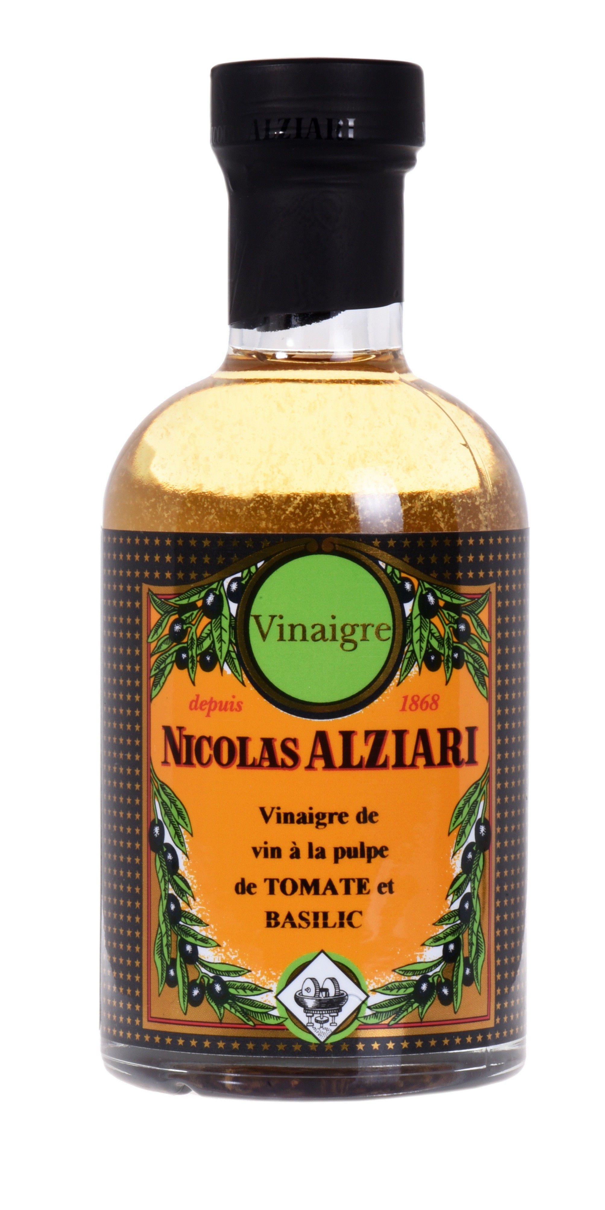 Tomato basil pulp vinegar bottle 200 ml