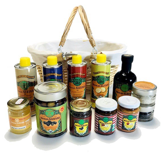 Cake box "Nicolas Alziari Nice"