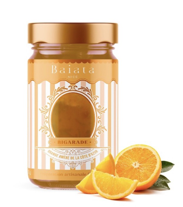 FRUIT DELIGHT BITTER ORANGE FROM VALLAURIS "BIGARADE" 230 GR - BAIATA