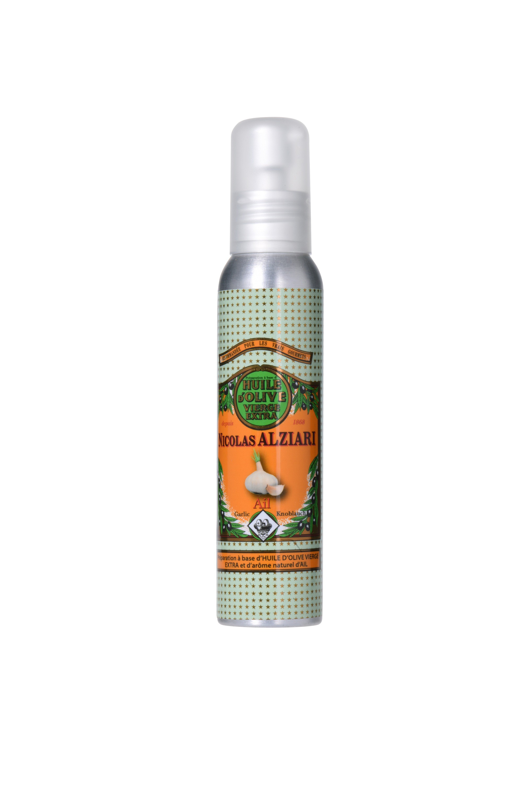 GARLIC - Food preparation based on olive oil and natural GARLIC flavour 100ml (pump)