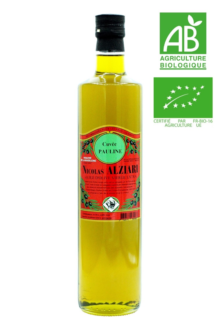 Olive Oil Nicolas Alziari Cuvee Pauline 75 Cl Organic Olive Oil