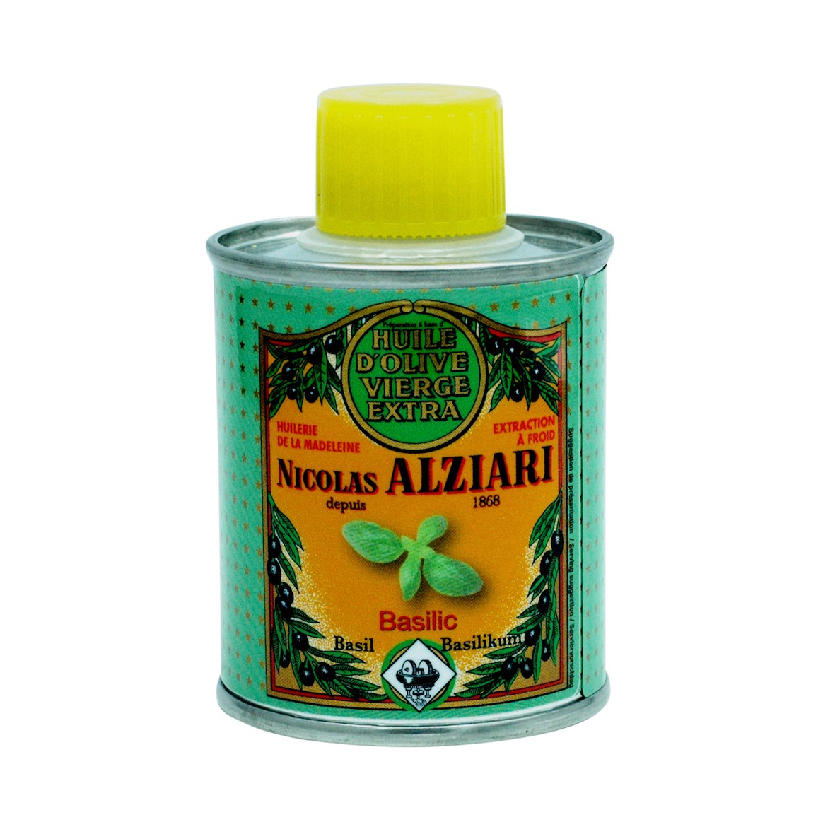 BASIL - Food preparation based on olive oil and natural aroma of BASIL 100 ml
