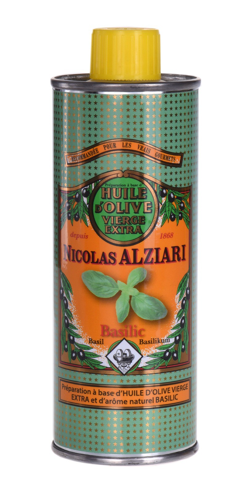 BASIL - FOOD PREPARATION BASED ON OLIVE OIL AND NATURAL AROMA OF BASIL 250 ML