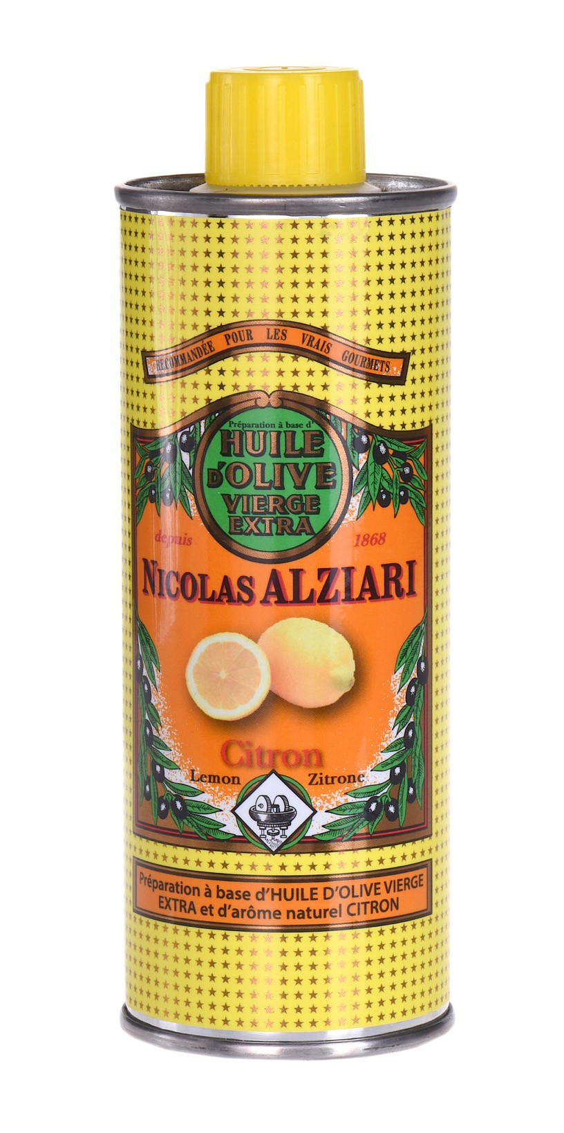LEMON - FOOD PREPARATION BASED ON OLIVE OIL AND NATURAL AROMA OF LEMON 250 ML