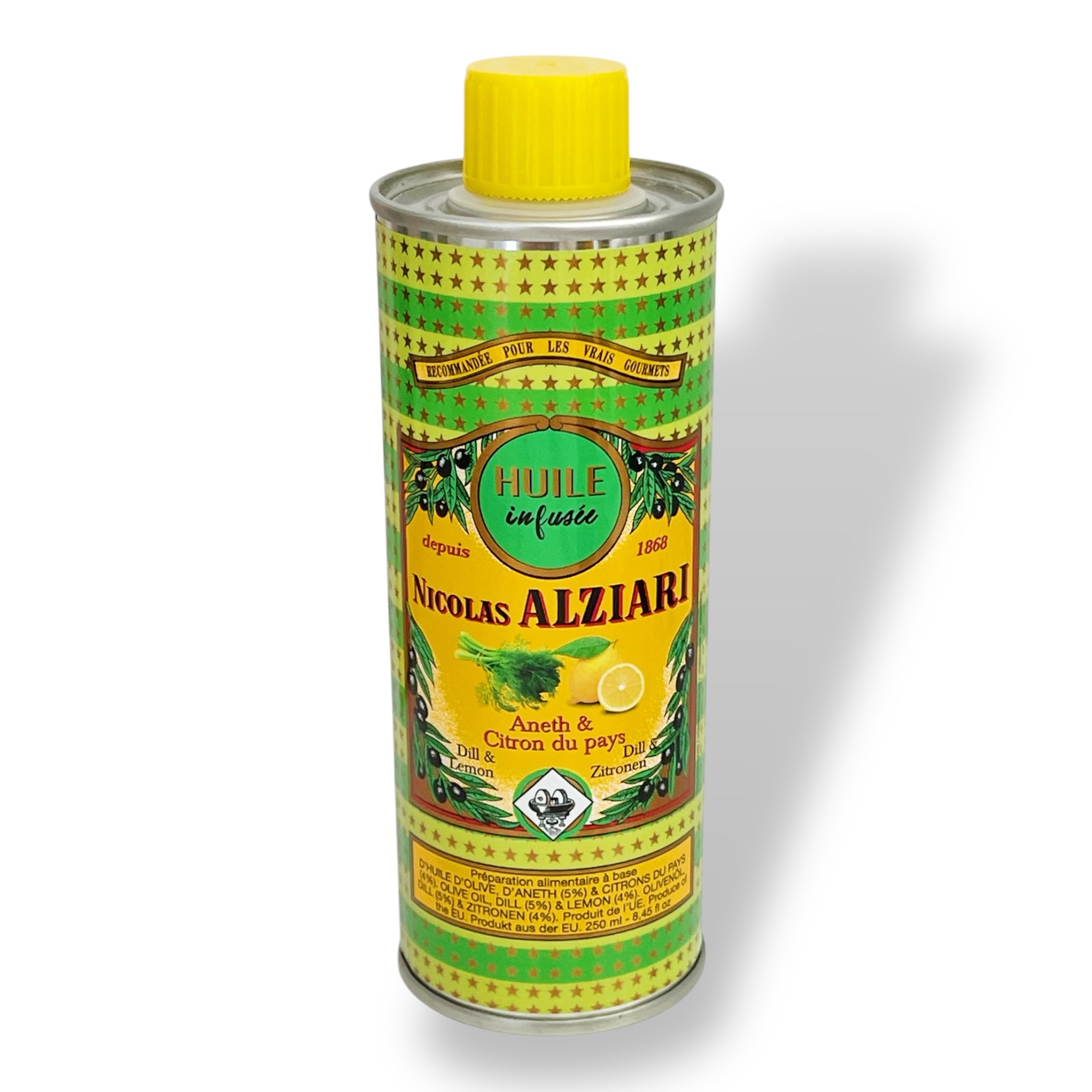 Dill & lemon - OLIVE OIL PREPARATION INFUSED with Dill & lemon 250 ML
