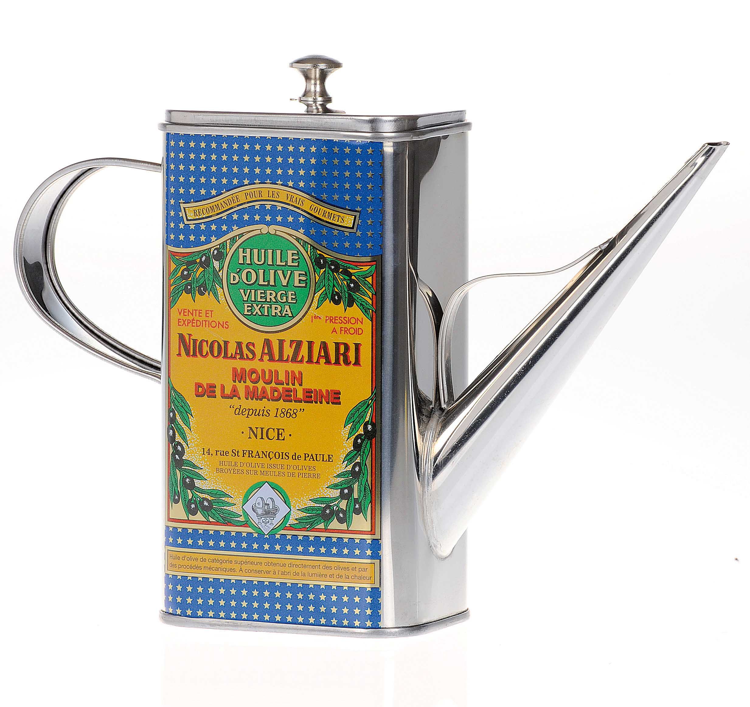 metal cruet Nicolas Alziari