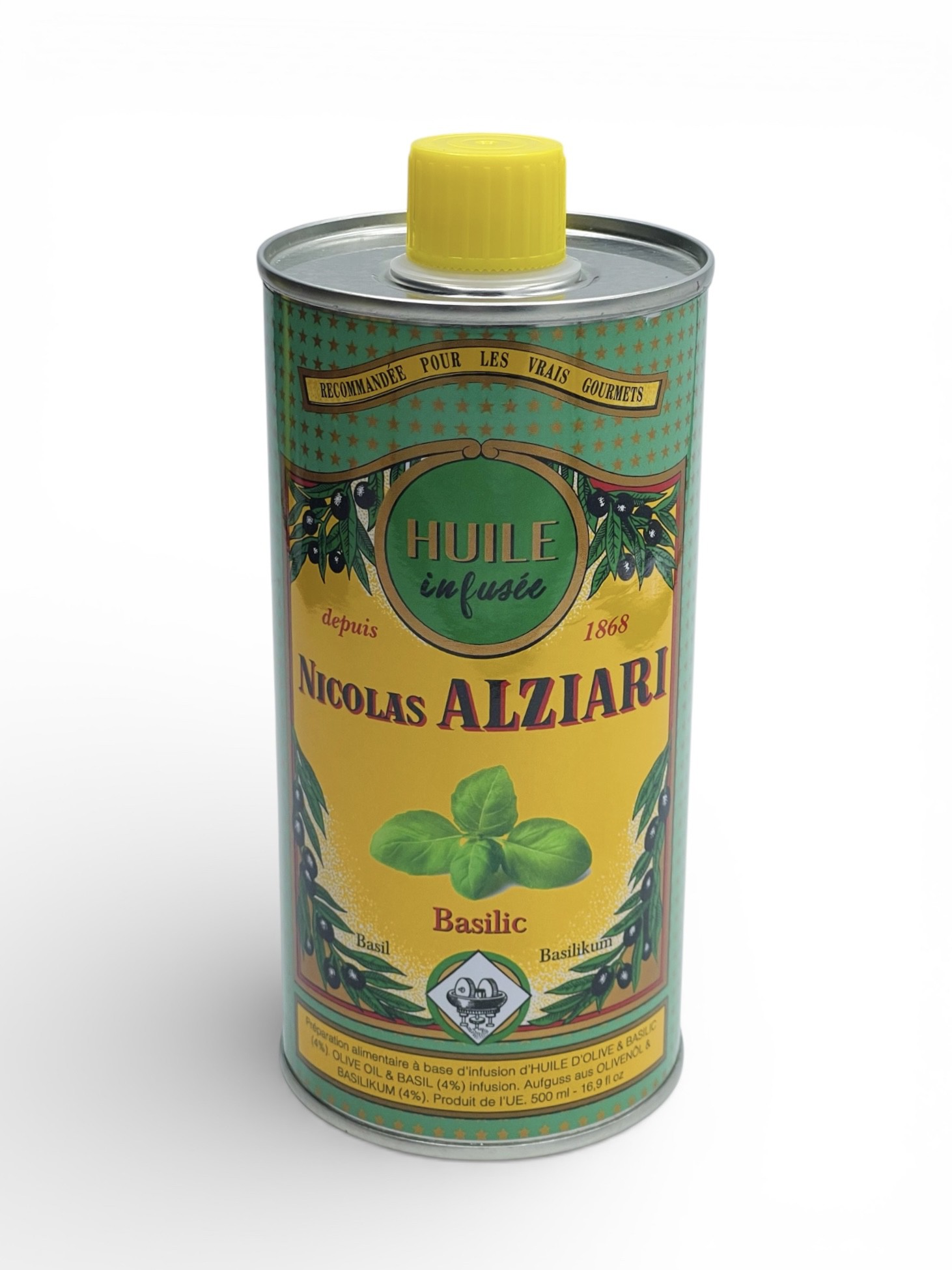 BASIL - Olive oil infused with BASIL (CAN) 500 ml