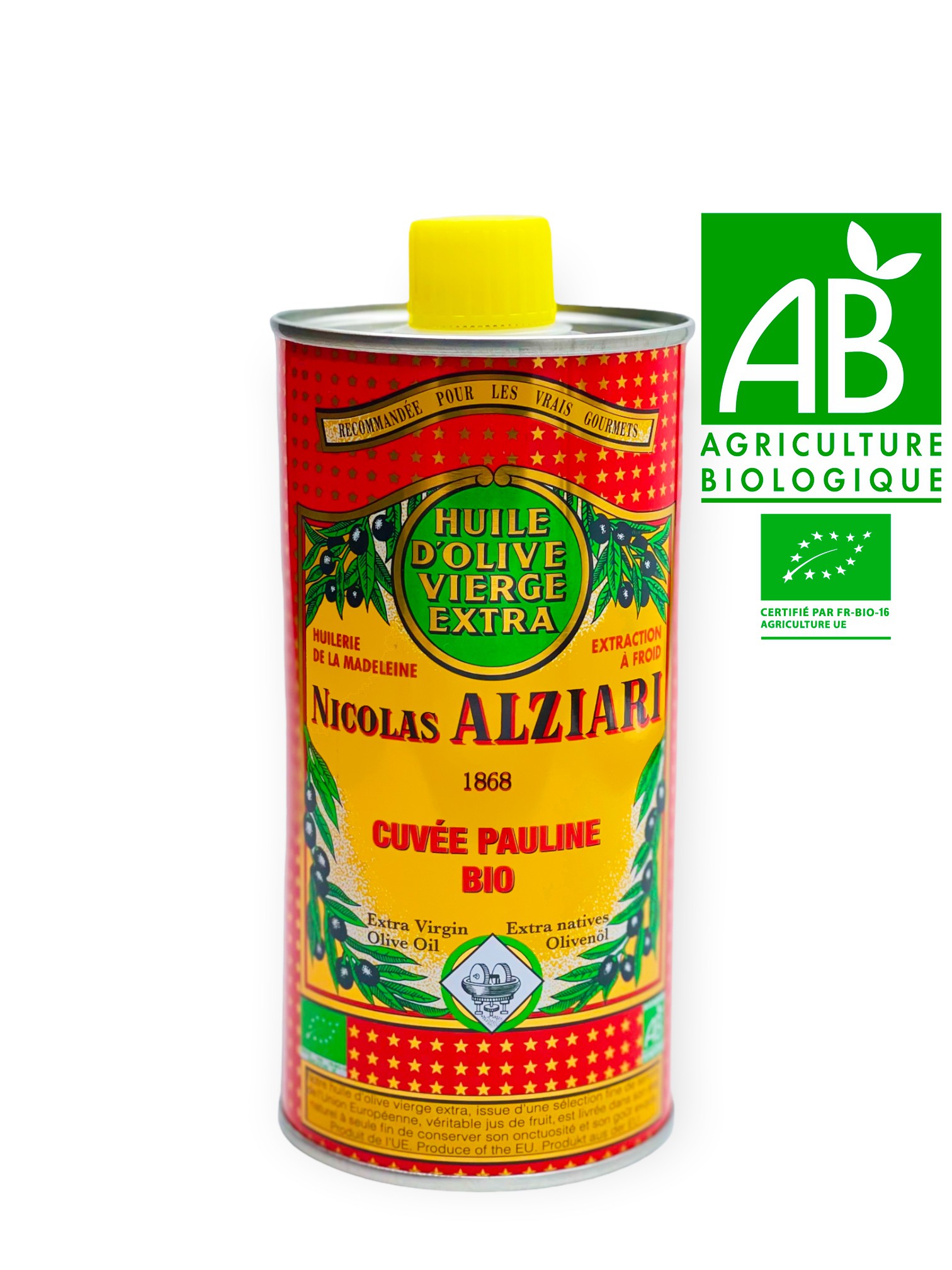 OLIVE OIL NICOLAS ALZIARI CUVÉE PAULINE 500 ML - Organic*