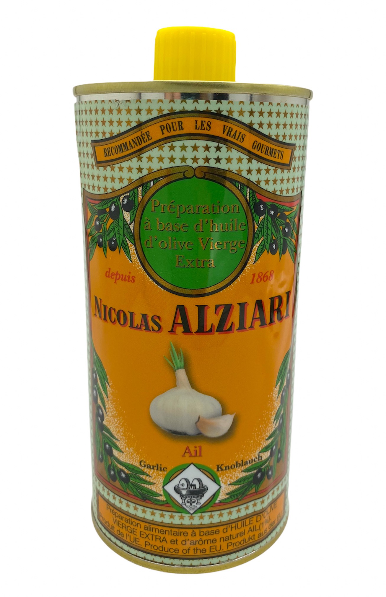 GARLIC - Food preparation based on olive oil and natural GARLIC flavour 500ml