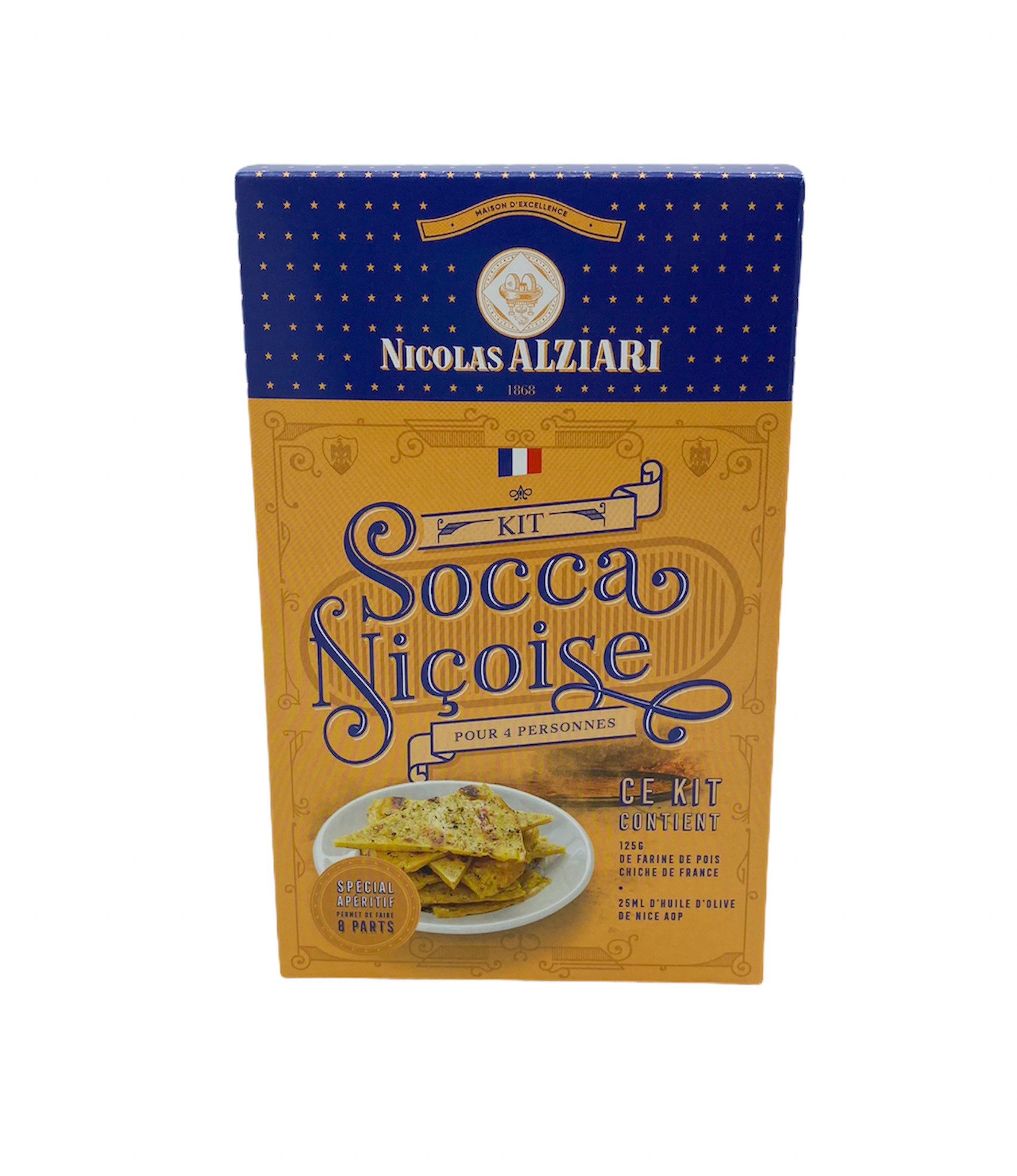 Socca Appetizer Kit  4 people (8 parts)