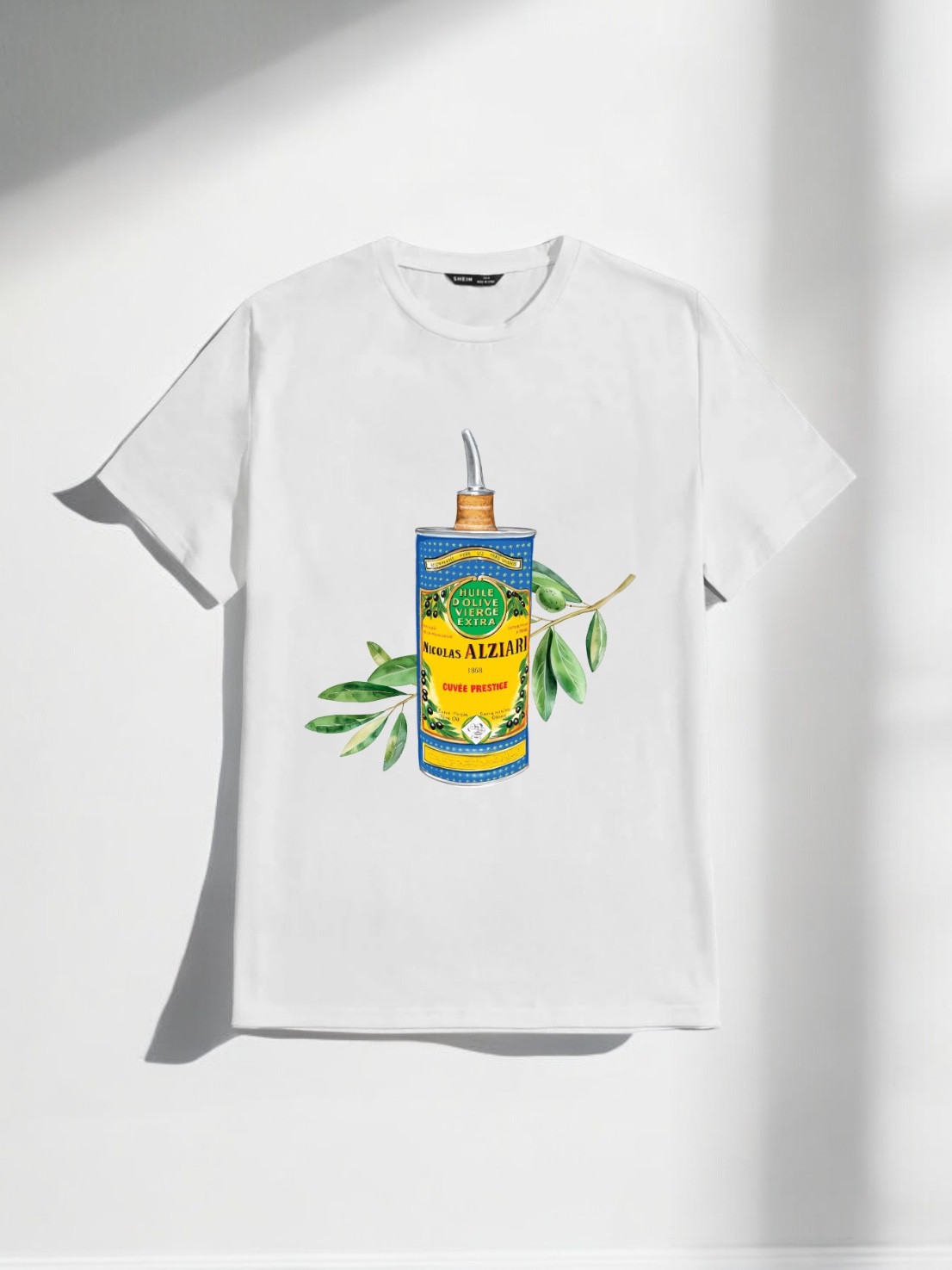 MEN's T-Shirt - Nicolas Alziari - Olivier - White