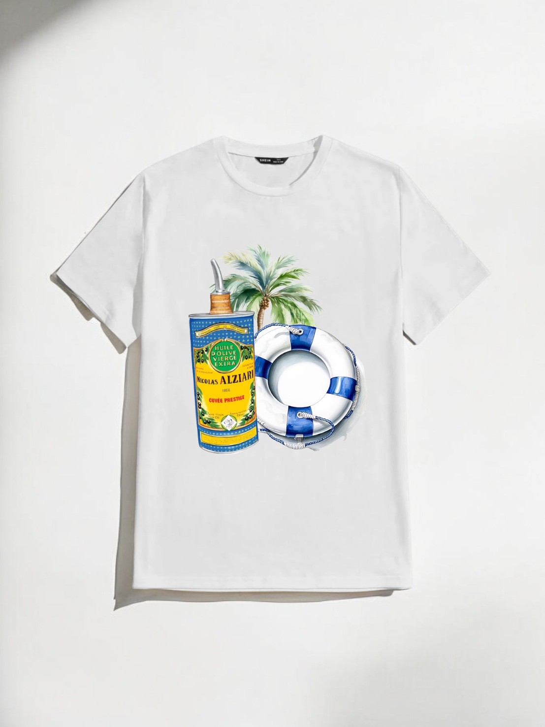 T-SHIRT - MEN- NICOLAS ALZIARI - BUOY - WHITE