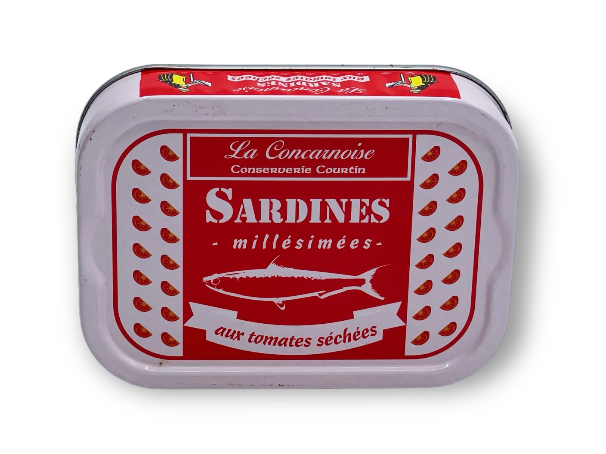 Sardines in olive oil and dried tomatoes 115gr - La Concarnoise