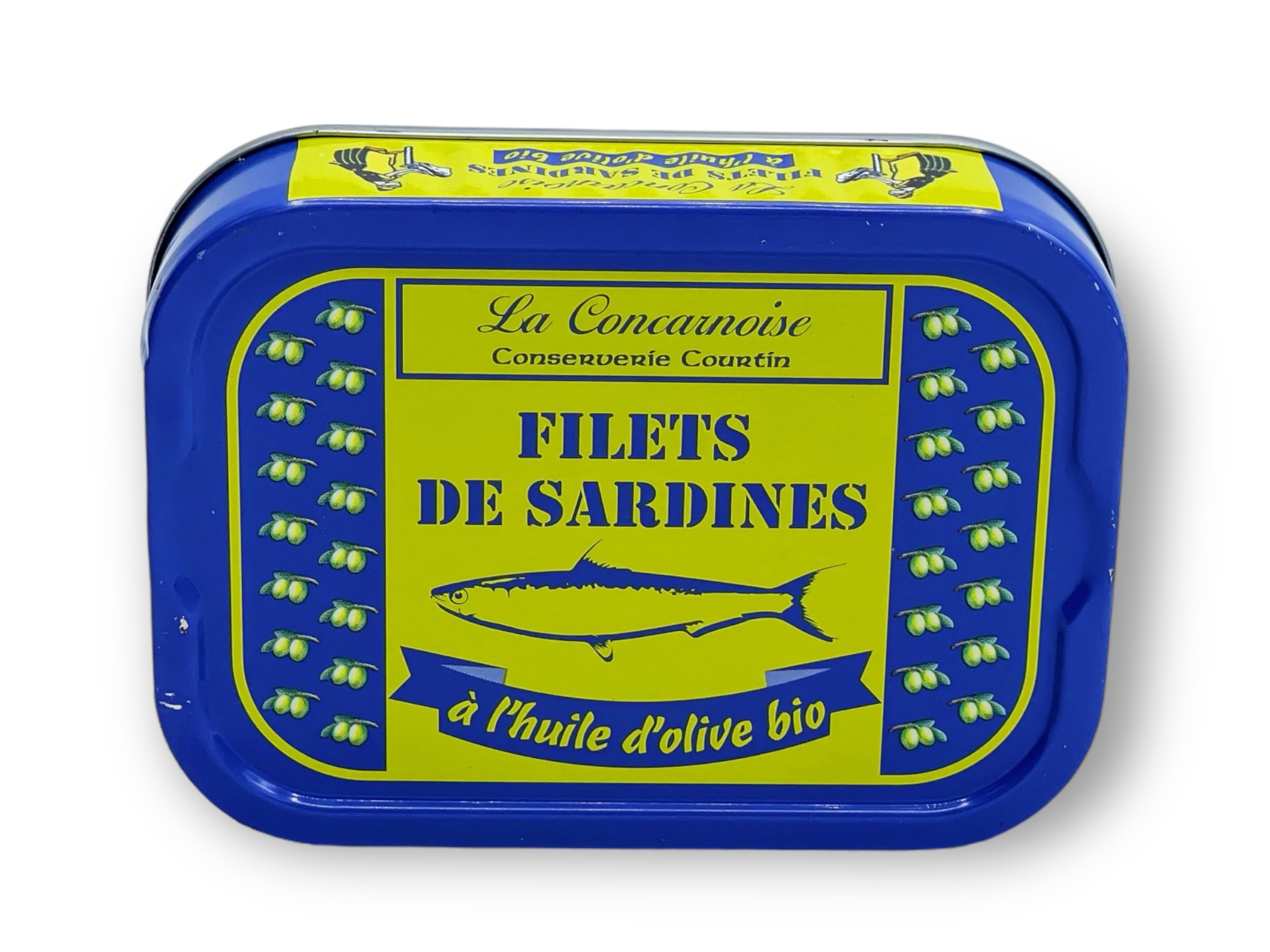 Sardine fillets in organic olive oil 115gr - La Concarnoise
