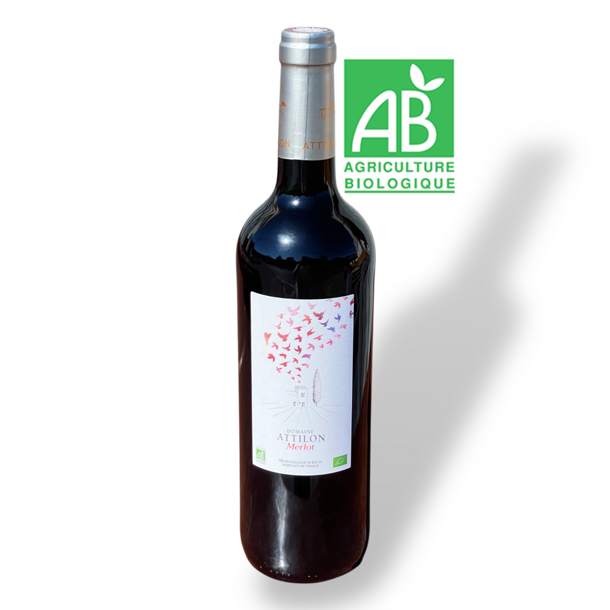 Organic red wine PGI Méditerranée* Allusion 75 cl - ATTILON