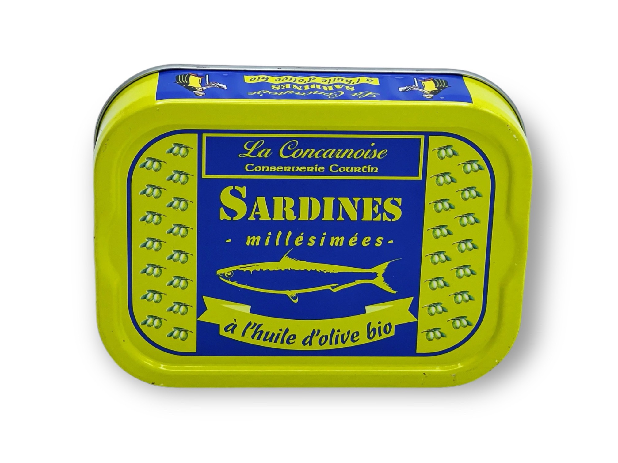 Sardines in organic olive oil 115gr - La Concarnoise