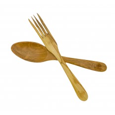 Cutlery In Olive Wood "Parisien" 25 cm  