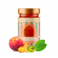 Fruit delight: Peach champagne mint "L'Eté" 230g - Baiata