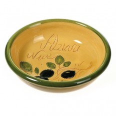 Coupelle à olives et noyaux Jaune(poterie de Vallauris)