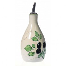 Huilier rond 15 cm blanc (Poterie de Vallauris)