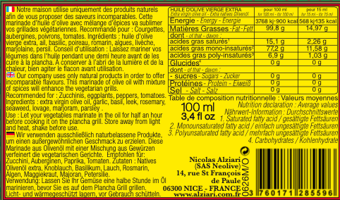 Marinade Méditerranéenne bidon 100 ml