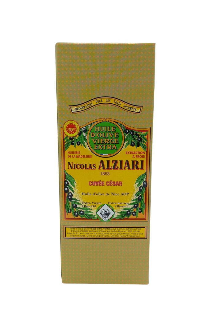 Etui Beige : CUVÉE CESAR 500 ML + Bec Verseur - Alziari
