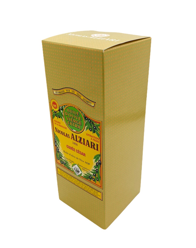 Etui Beige : CUVÉE CESAR 500 ML + Bec Verseur - Alziari