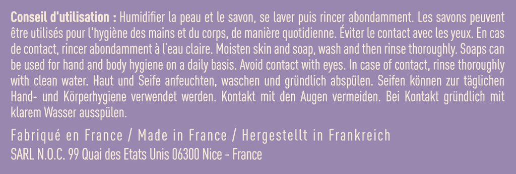 Savon solide à l’huile d’olive parfum LAVANDE 130 gr-  Millea 