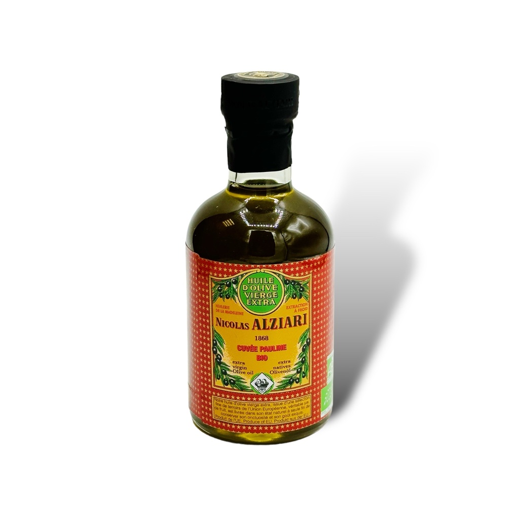 200ml bottle Extra Virgin Olive oil - Cuvée Pauline ORGANIC* - Alziari 
