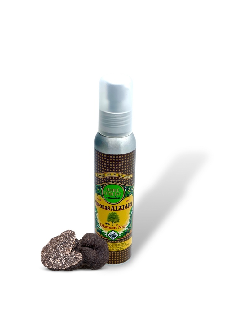 Huile Diamant noir 100 ml flacon POMPE - Alziari