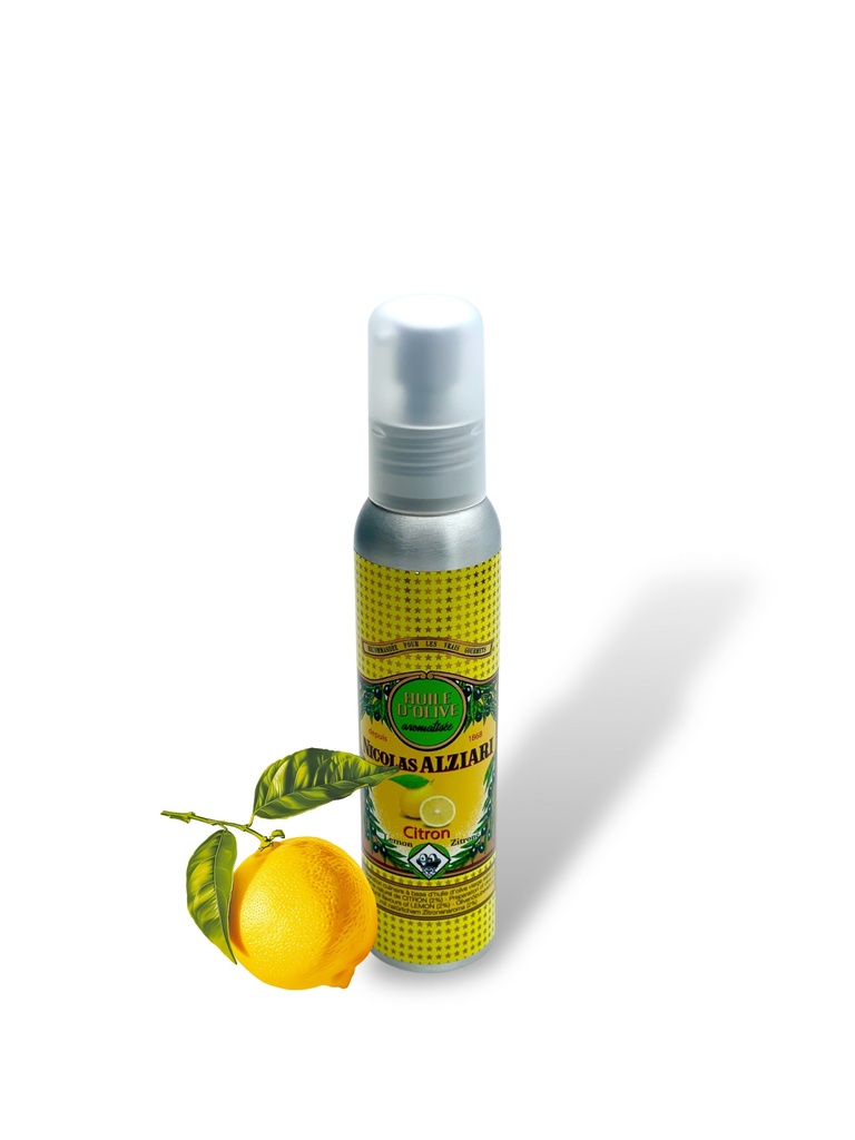 100ml Sprühflasche aromatisiertes Olivenöl Zitrone - Alziari