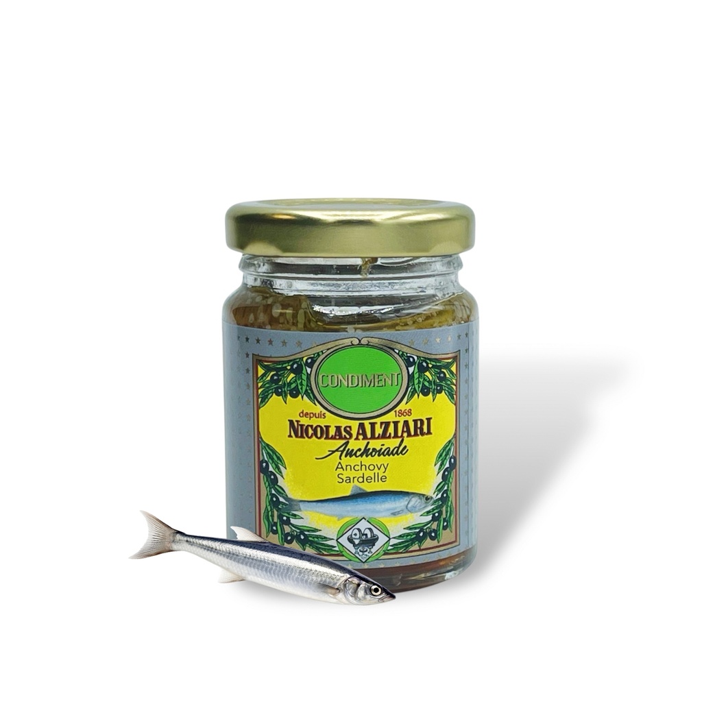 80g glass of Anchovy Paste - Alziari