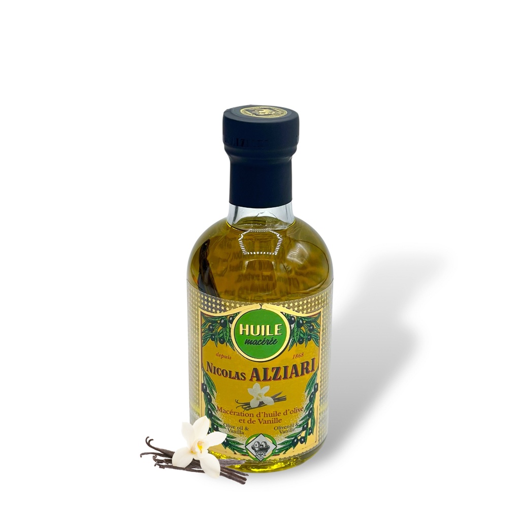 200ml Flasche Olivenöl mit Vanille Mazeration