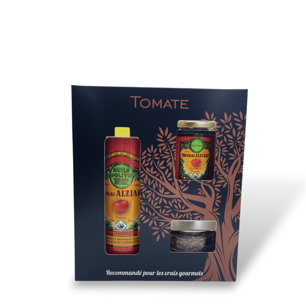 Coffret "Mon retour du marché TOMATE" - Alziari