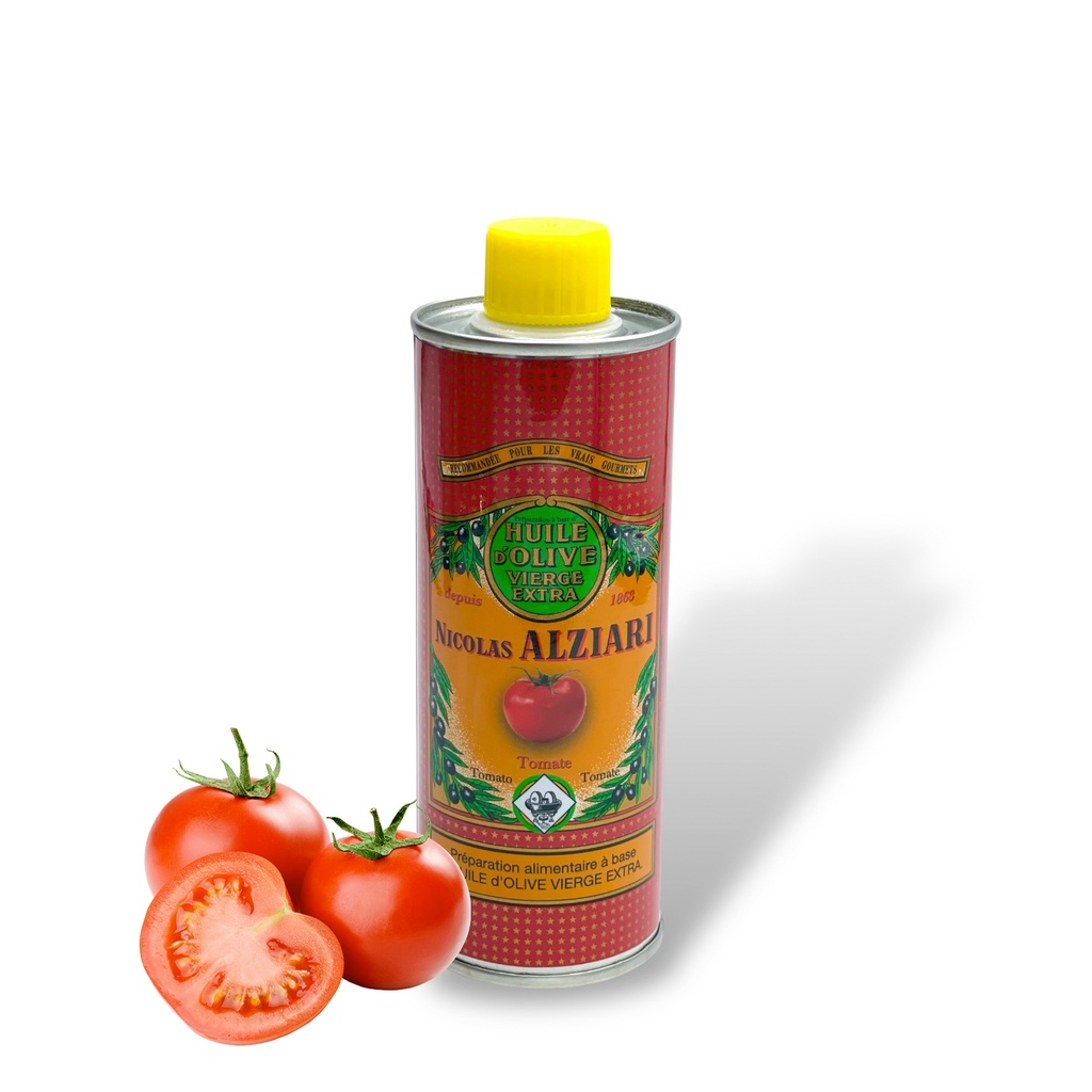 250ml Dose aromatisiertes Olivenöl Tomate - Alziari
