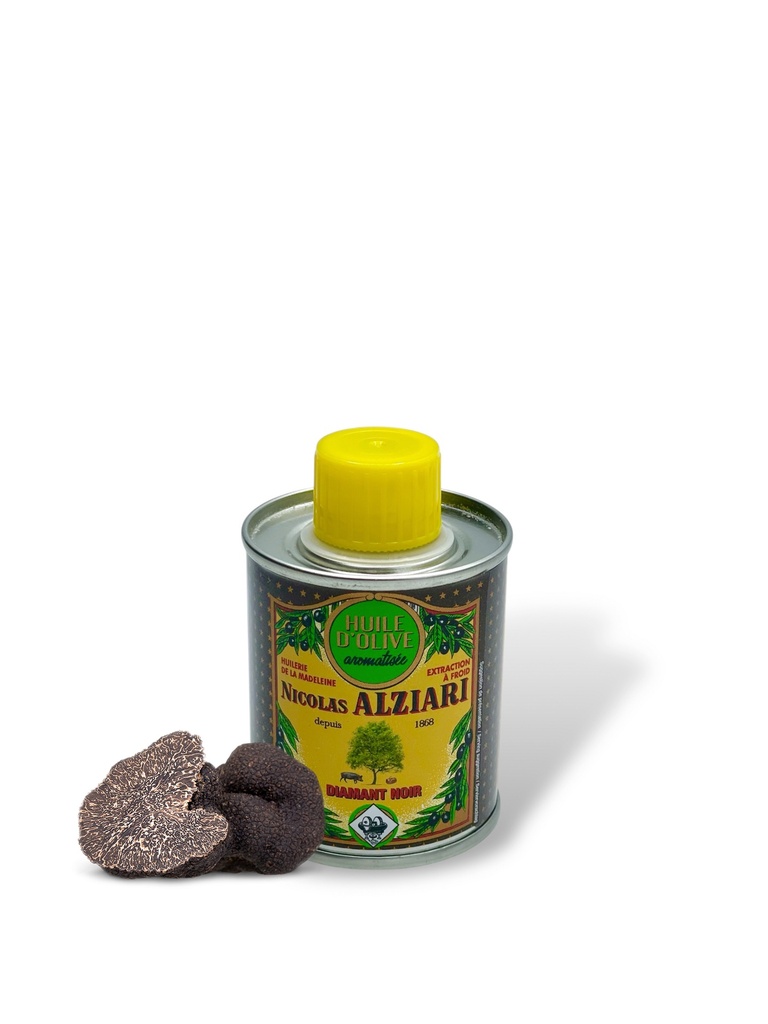 100ml Dose aromatisiertes Olivenöl Trüffel - Alziari