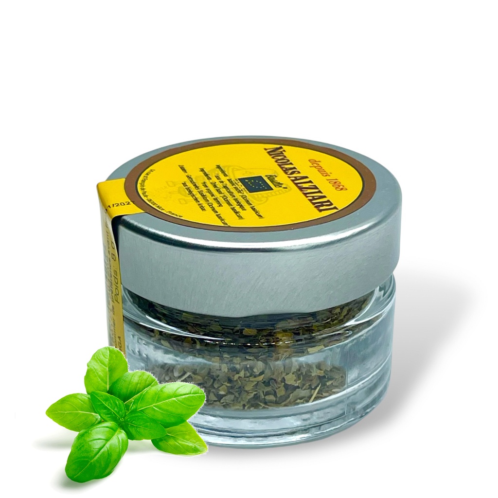 Basilic bio* séché en pot 8g - Alziari