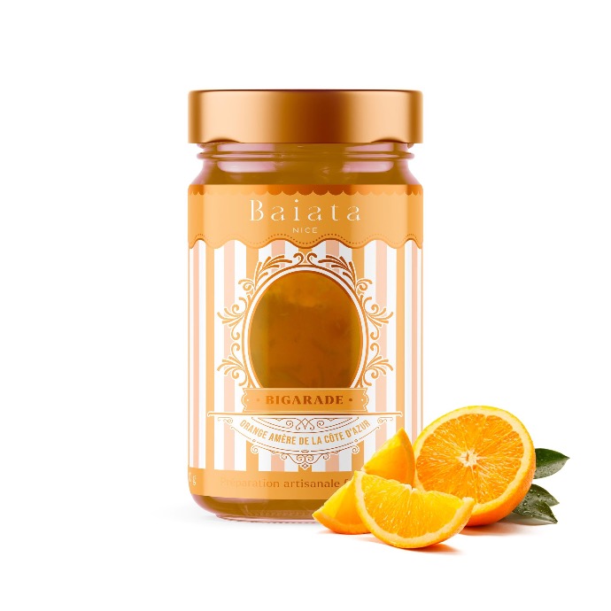Fruchtdelikatesse Bittere Orange aus Vallauris "Bigarade" 230 gr - Baiata