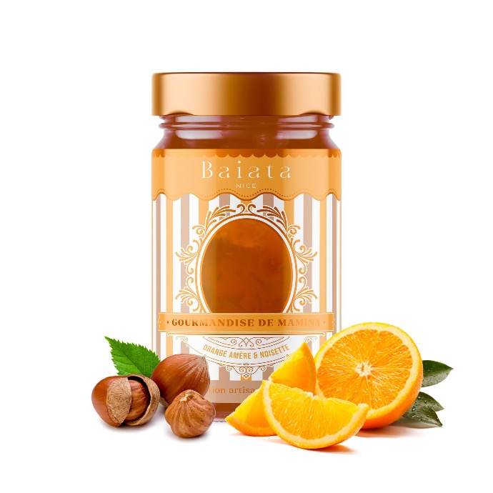 Bitter Orange & Hazelnut Fruit Delight "Gourmandise de Mamina" 230 g - Baiata
