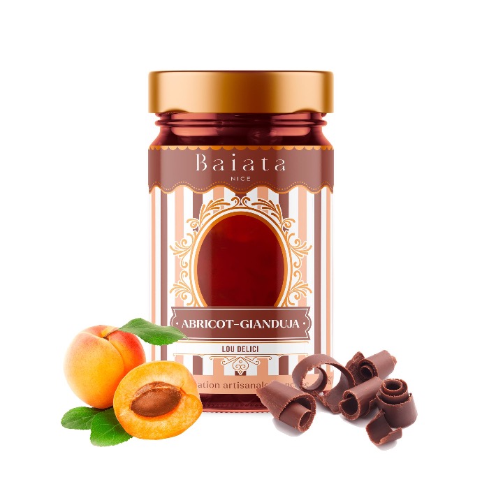 Fruchtkonfekt Aprikose & Gianduja „Lou Delici“ 230 g – Baiata