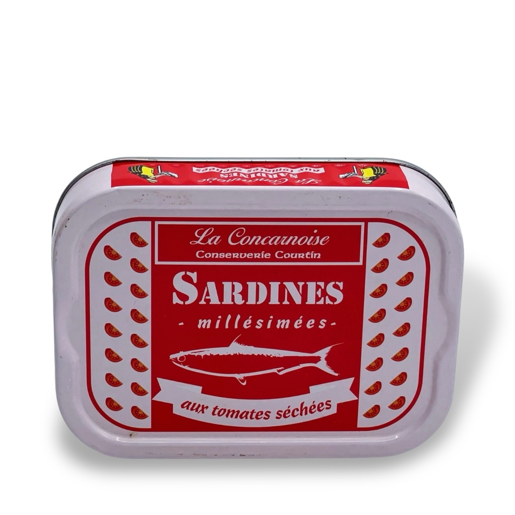 115g Dose Sardinen in Olivenöl und getrockneten Tomaten - Courtin