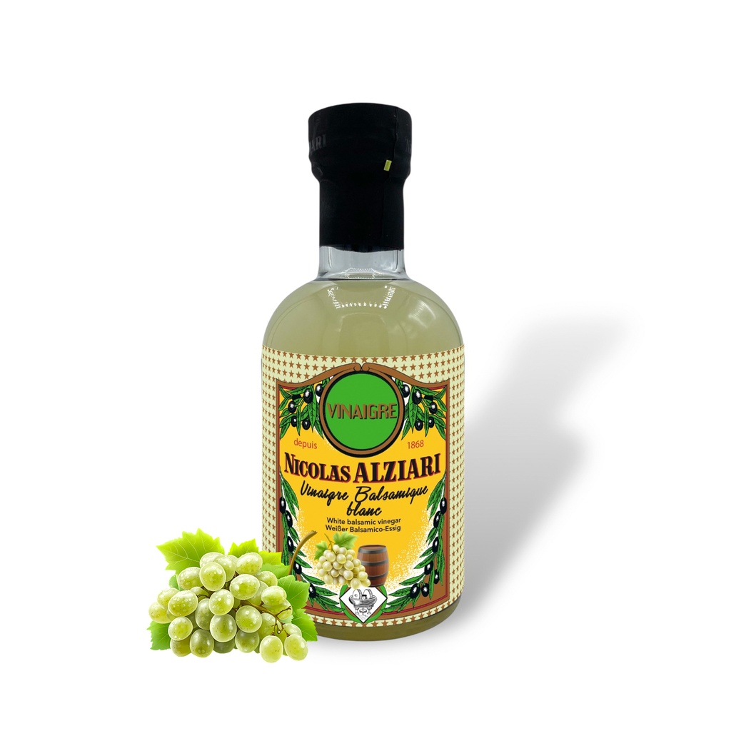 200ml Flasche weißer Balsamiko-Essig - Alziari