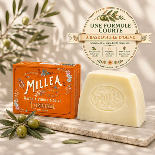 [5021] Savon solide à l’huile d’olive 130 gr - l'original - (boite)  Millea