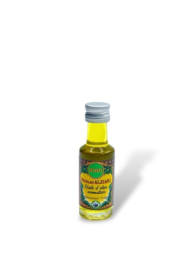 [5057] 20ml miniature glass bottle Olive oil Black Diamond - Alziari
