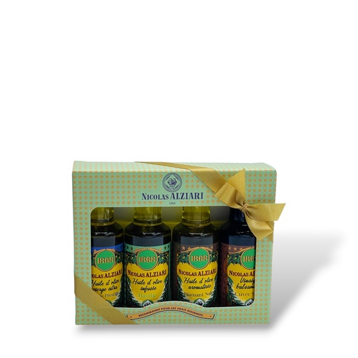 [5088] Pack 4 x 20 ml mignonnettes en Verre - Alziari